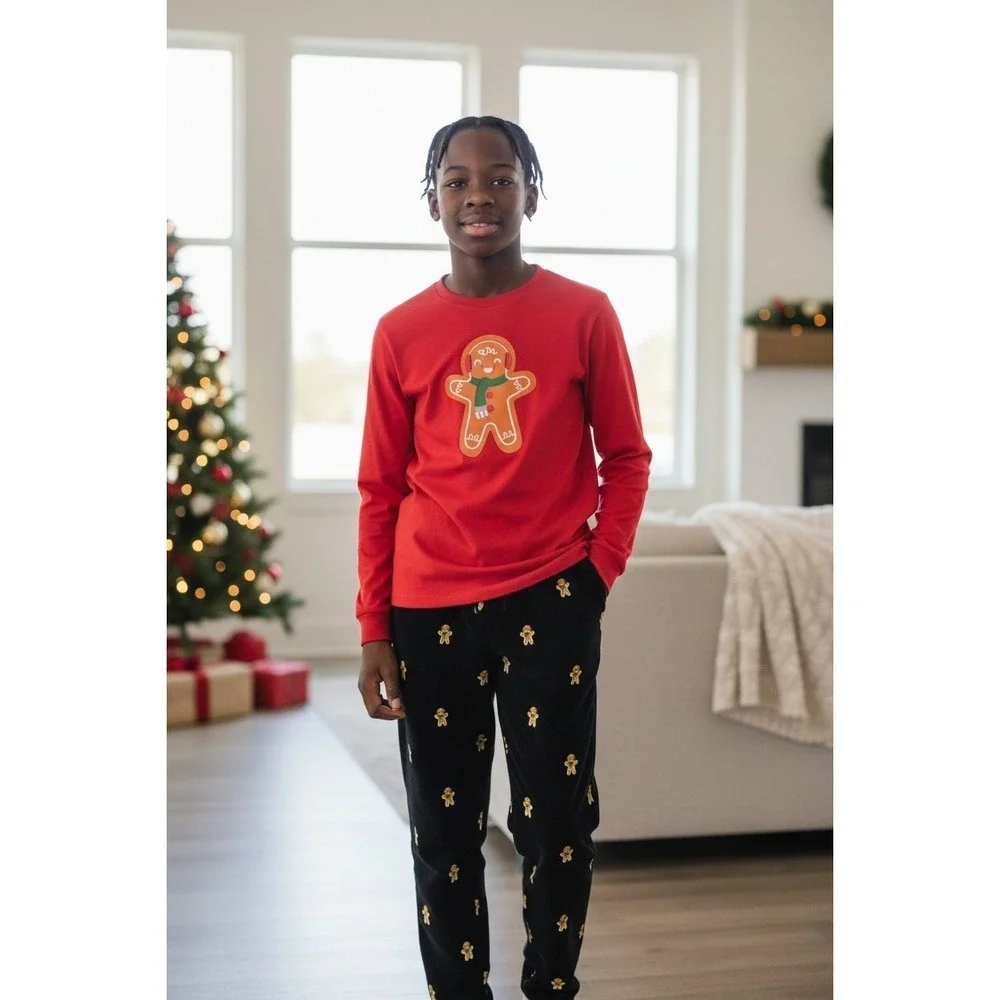 Blueberry Boulevard Gingerbread Man Christmas Holiday outfit sz 5 B25